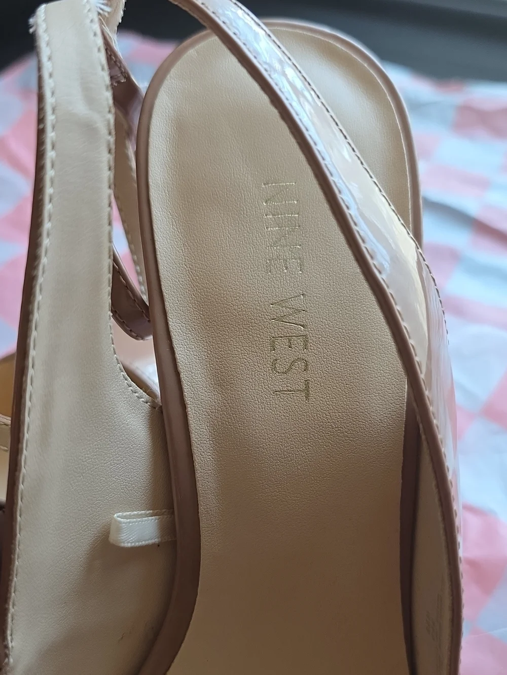 Nine West Pointed Toe Slingback Heels in Brown